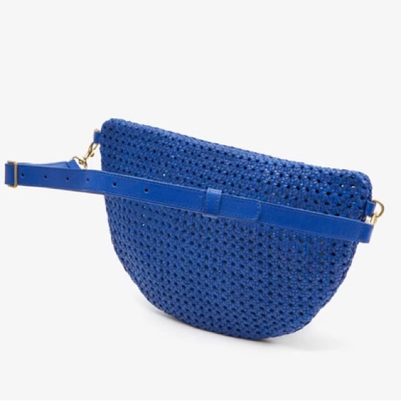 NWT Clare V Blue Rattan Le Grande Fanny - Picture 6 of 9